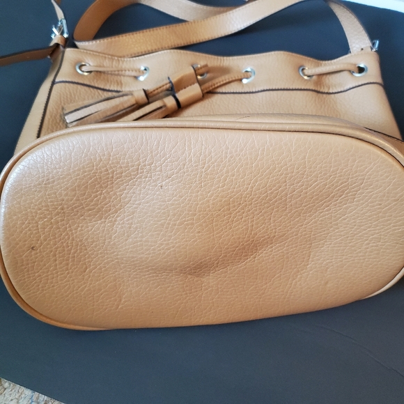 Brown Leather Bucket Bag - Picture 5 of 7